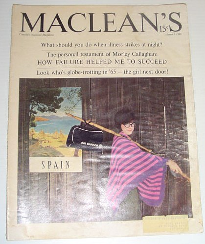 Maclean's Magazine, March 6, 1965 *THE GREAT TRAVEL EXPLOSION*