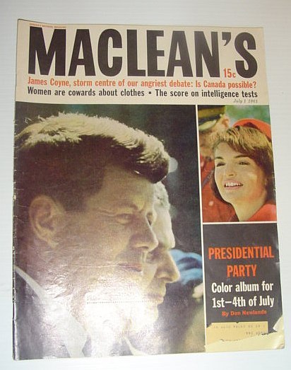 Maclean's Magazine, July 1, 1961 - JFK Cover Photo / …