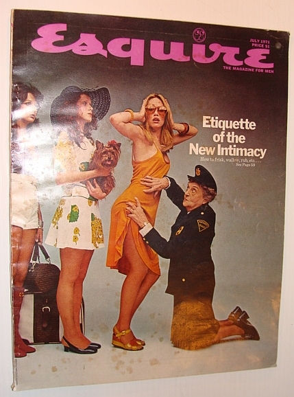 Esquire Magazine, July 1971 *Intimate Frisking Cover - TSA Precursor*