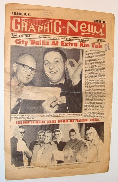 Kootenay Graphic-News, April 5th, 1962 - Kootenay's Lively Local Picture-News …