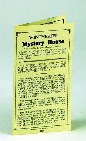 Winchester Mystery House - Leaflet for "The World's Largest, Oddest …