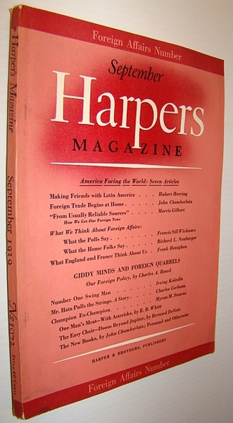 Harper's Magazine, September 1939 - Foreign Affairs Number