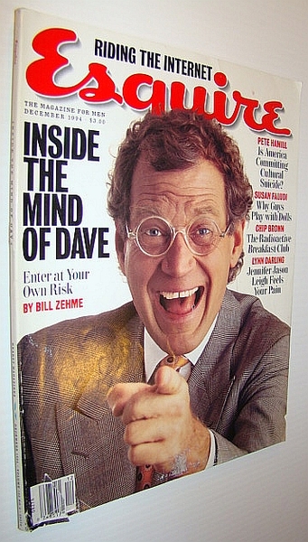 Esquire Magazine, December 1994 - David Letterman Cover Photo