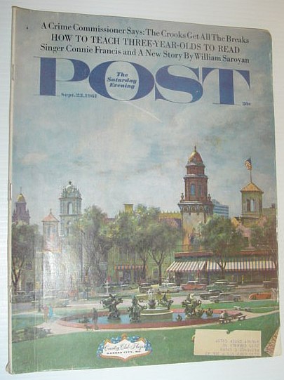 The Saturday Evening Post, September 23, 1961 *CONNIE FRANCIS FEATURE …