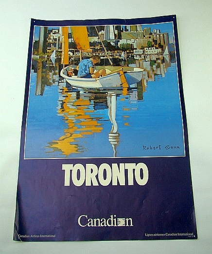 Canadian Airlines International (CAI) Advertising Poster - Toronto (ADV105 7/87) …