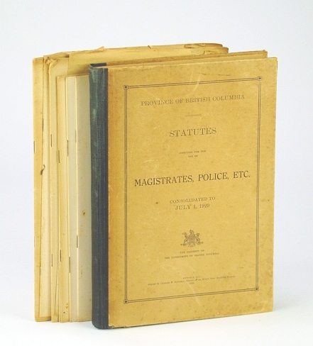 Province of British Columbia (B.C.) Statutes Compiled for the Use …