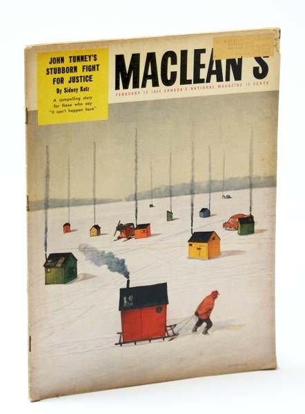 Maclean's Magazine, February (Feb.) 15, 1954 - John Tunney's Fight …