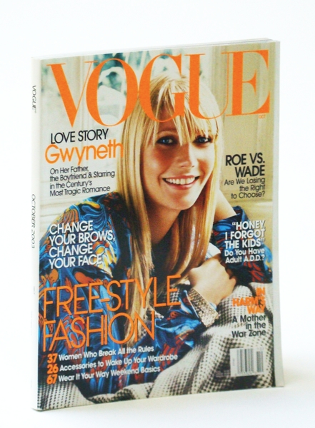 Vogue (American) Magazine, October (Oct.) 2003 - Gwyneth Paltrow Cover