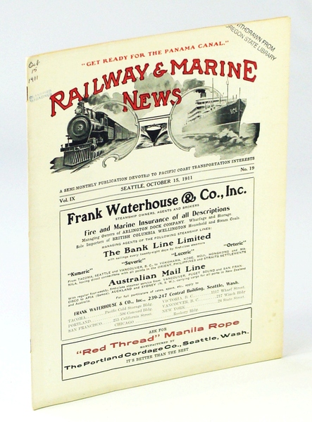 Railway & Marine News, A Semi-Monthly Publication Devoted to Pacific …