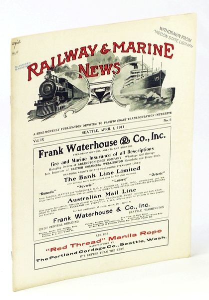 Railway & Marine News, A Semi-Monthly Publication Devoted to Pacific …