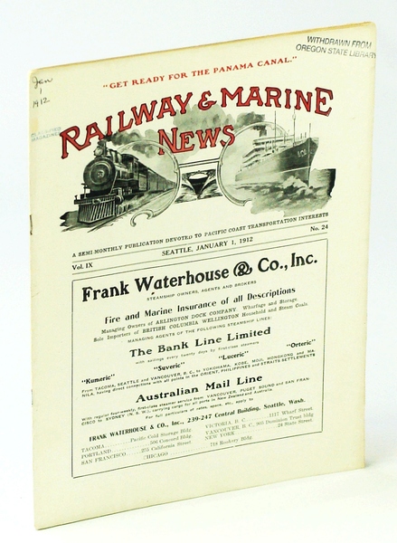 Railway & Marine News, A Semi-Monthly Publication Devoted to Pacific …