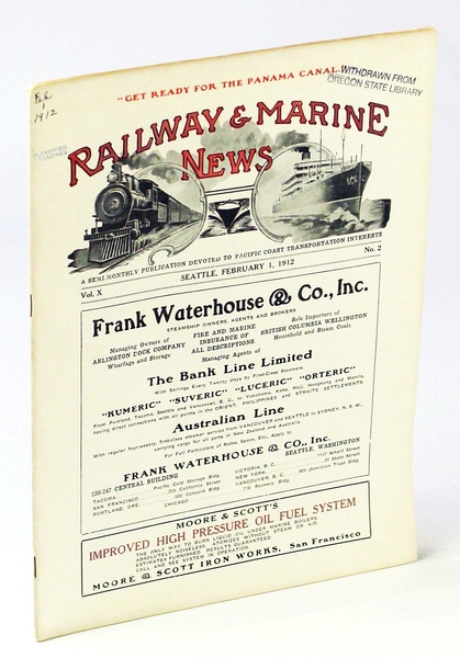 Railway & Marine News, A Semi-Monthly Publication Devoted to Pacific …