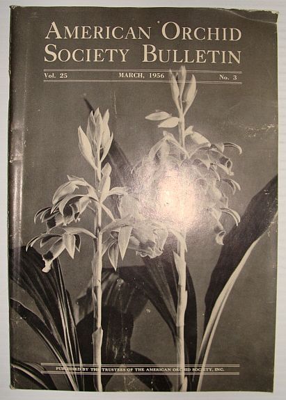 American Orchid Society Bulletin Vol. 25 March, 1956 No. 3