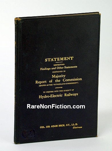 Statement Respecting Findings and Other Statements Contained in Majority Report …