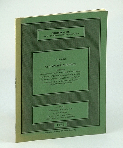 Sotheby & Co. Catalogue of Old Master Paintings Including Property …