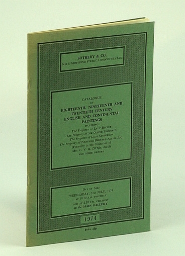 Sotheby & Co. Catalogue of Eighteenth, Nineteenth and Twentieth Century …