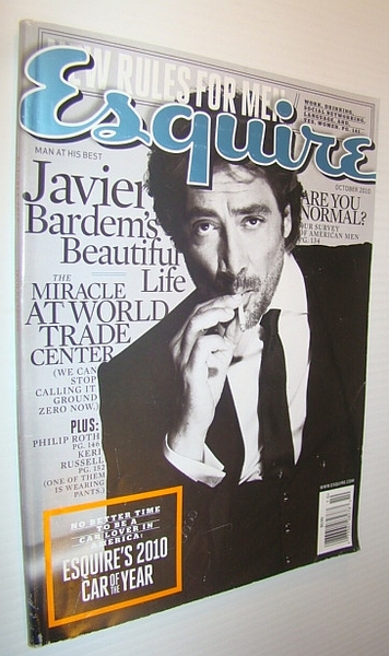 Esquire Magazine, October 2010 - Javier Bardem Cover