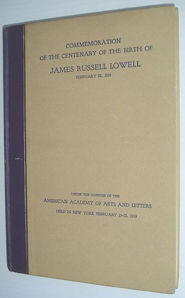 Commemoration of the Centenary of the Birth of James Russell …