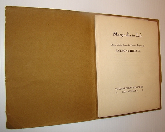 Marginalia to Life - Being Notes from the Private Papers …