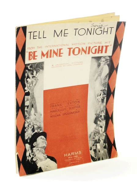 Tell Me To-Night: Sheet Music for Voice and Piano with …