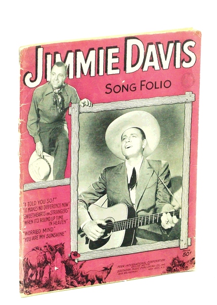 Jimmie Davis Song Folio: Sheet Music for Voice and Piano …