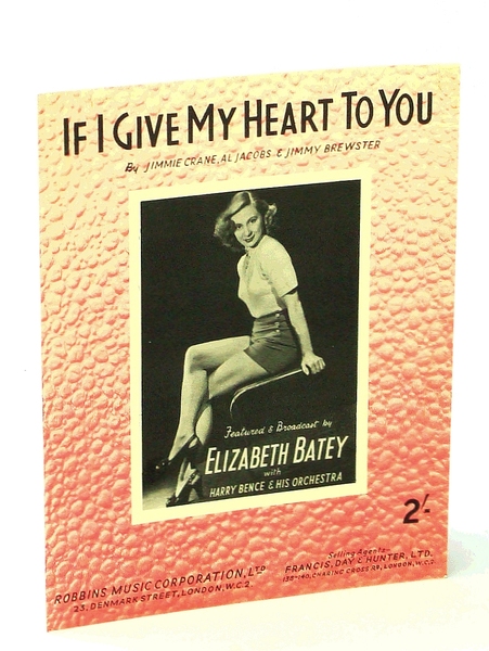 If I Give My Heart To You - Sheet Music …