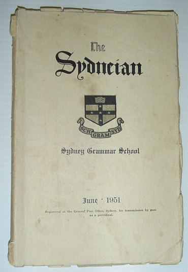 The Sydneian, June 1951 - Sydney (Australia) Grammar School