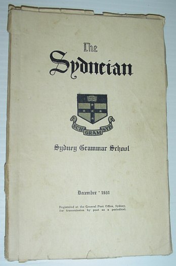 The Sydneian, December 1951 - Sydney (Australia) Grammar School