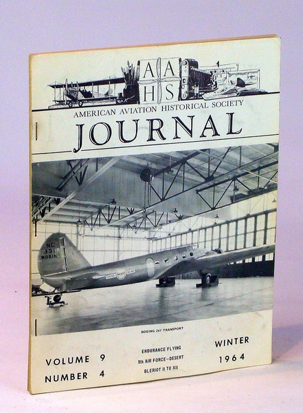 American Aviation Historical [A.A.H.S.] Society Journal, Winter [4th Quarter] 1964, …
