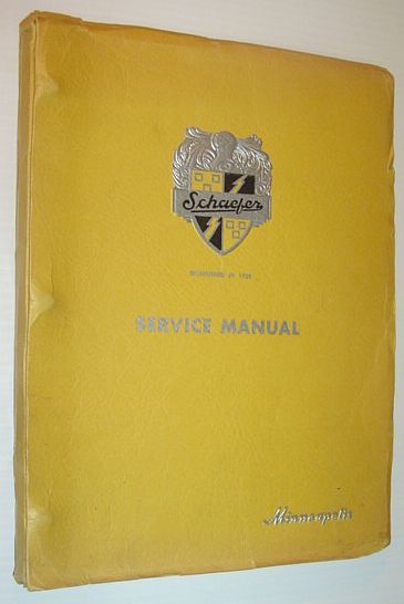 Schaefer Inc. (Minneapolis, MN) Service Manual