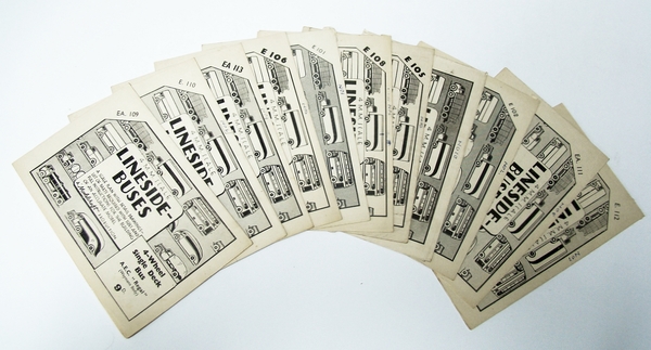 Lot of Eleven 4mm Scale Lineside Lorries Model Plans