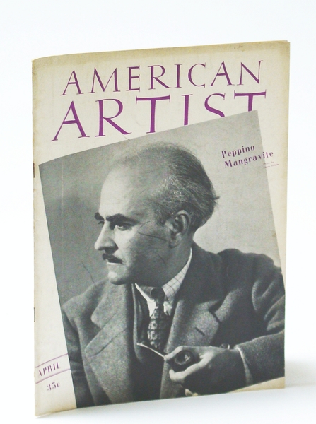 American Artist Magazine, April (Apr.) 1941 - Peppino Mangravite Cover …