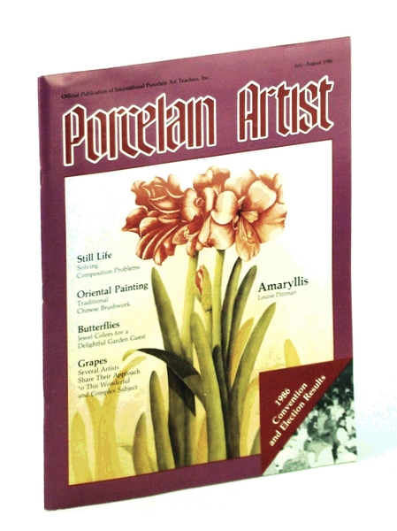 Porcelain Artist [Magazine] July / August [Aug.] 1986: Amaryllis