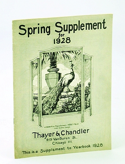 Thayer & Chandler Spring Supplement for 1928: Supplement to Yearbook …