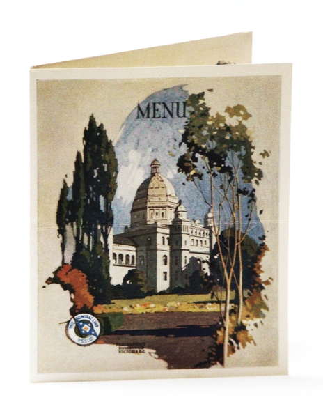 Color Dinner Menu/Postcard From the S.S. Admiral Dewey, Operated by …