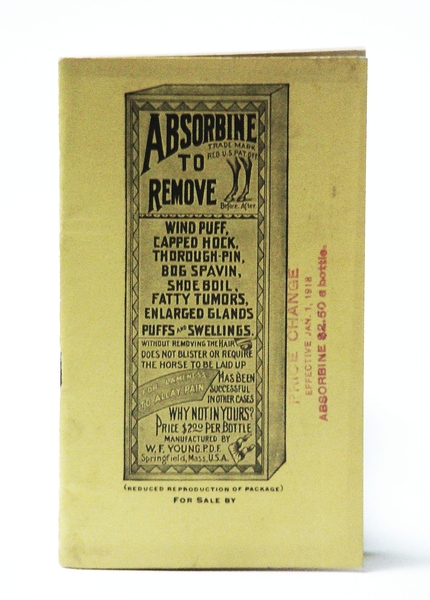 Absorbine "The Antiseptic Linament" - Vintage Horse Medication Promotional Booklet