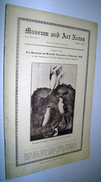Museum and Art Notes, March 1931