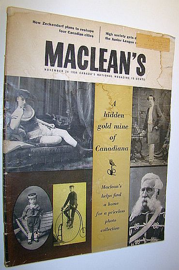 Maclean's, Canada's National Magazine, November 24, 1956 - Priceless William …