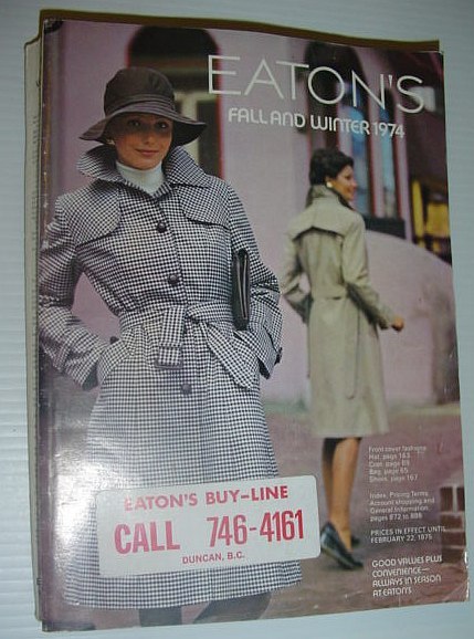 Eaton's Fall and Winter Catalog (Catalogue) 1974