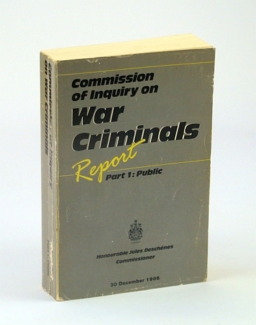 Commission of Inquiry on War Criminals Report, Part 1 (One): …