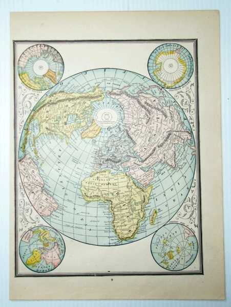 1889 Color Map of the World