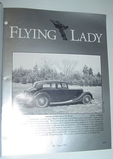 Flying Lady - The Periodical of the Rolls-Royce Owner's Club, …