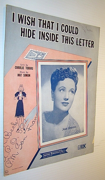 I Wish That I Could Hide Inside This Letter: Sheet …