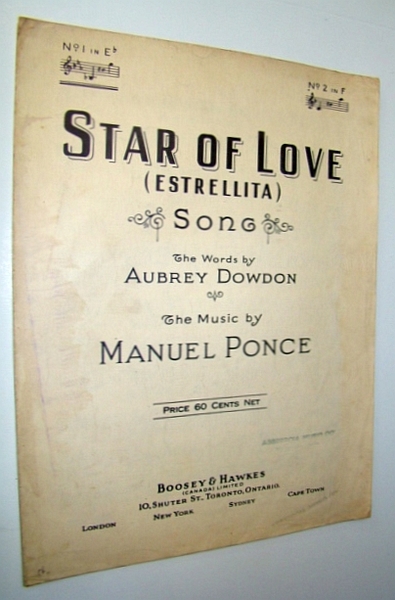 Star of Love (Estrellita) - Sheet Music for Voice and …