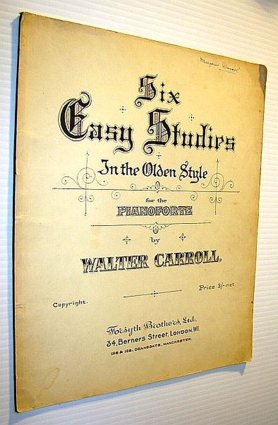 Six (6) Easy Studies in the Olden Style for the …
