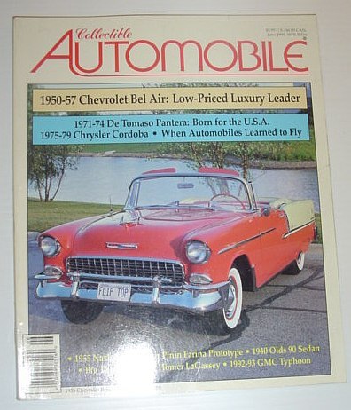 Collectible Automobile Magazine, June 1995 *FEATURES ARTICLE ON FLYING CARS*