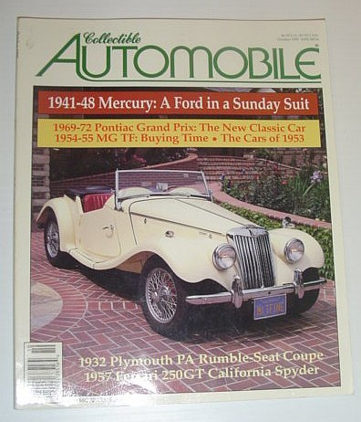 Collectible Automobile Magazine, October 1995