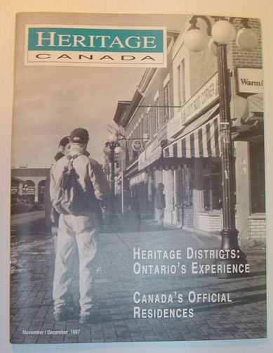Heritage, November/December 1997: The Magazine of the Heritage Canada Foundation …