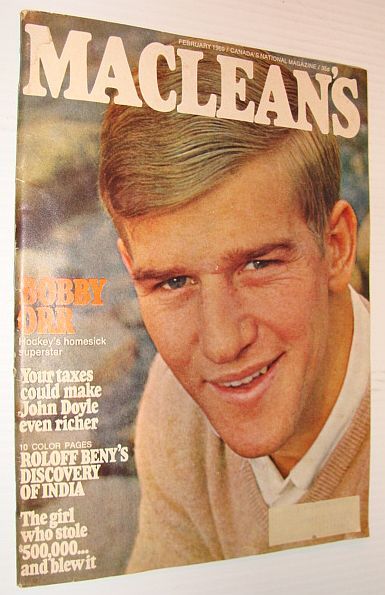 Maclean's Magazine, February 1969 *Bobby Orr Cover Photo*