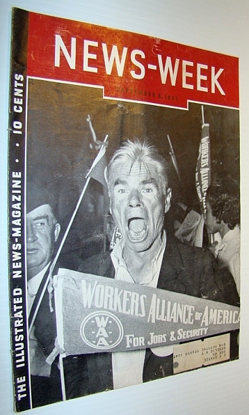 News-Week (Newsweek) Magazine, September 6, 1937 - Workers Alliance of …
